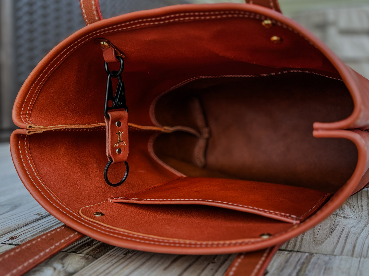 The Beacon Market Tote Bag - Chestnut/Medium Brown