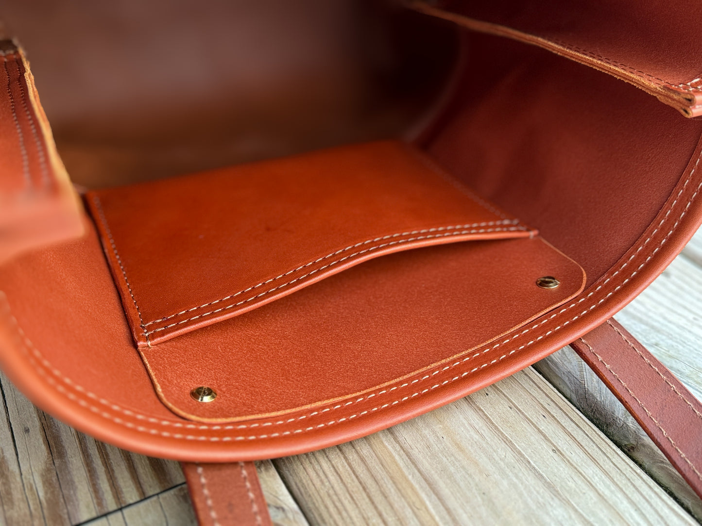 The Beacon Market Tote Bag - Chestnut/Medium Brown